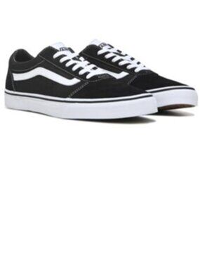 Vans Men's Black Ward Old Skool Off the Wall Suede Canvas Low Top Skate Shoe